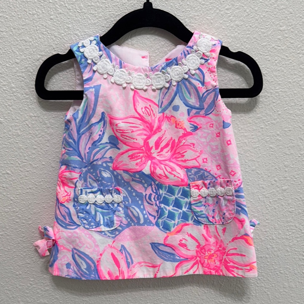 Lilly Pulitzer Pink and Blue Floral Dress